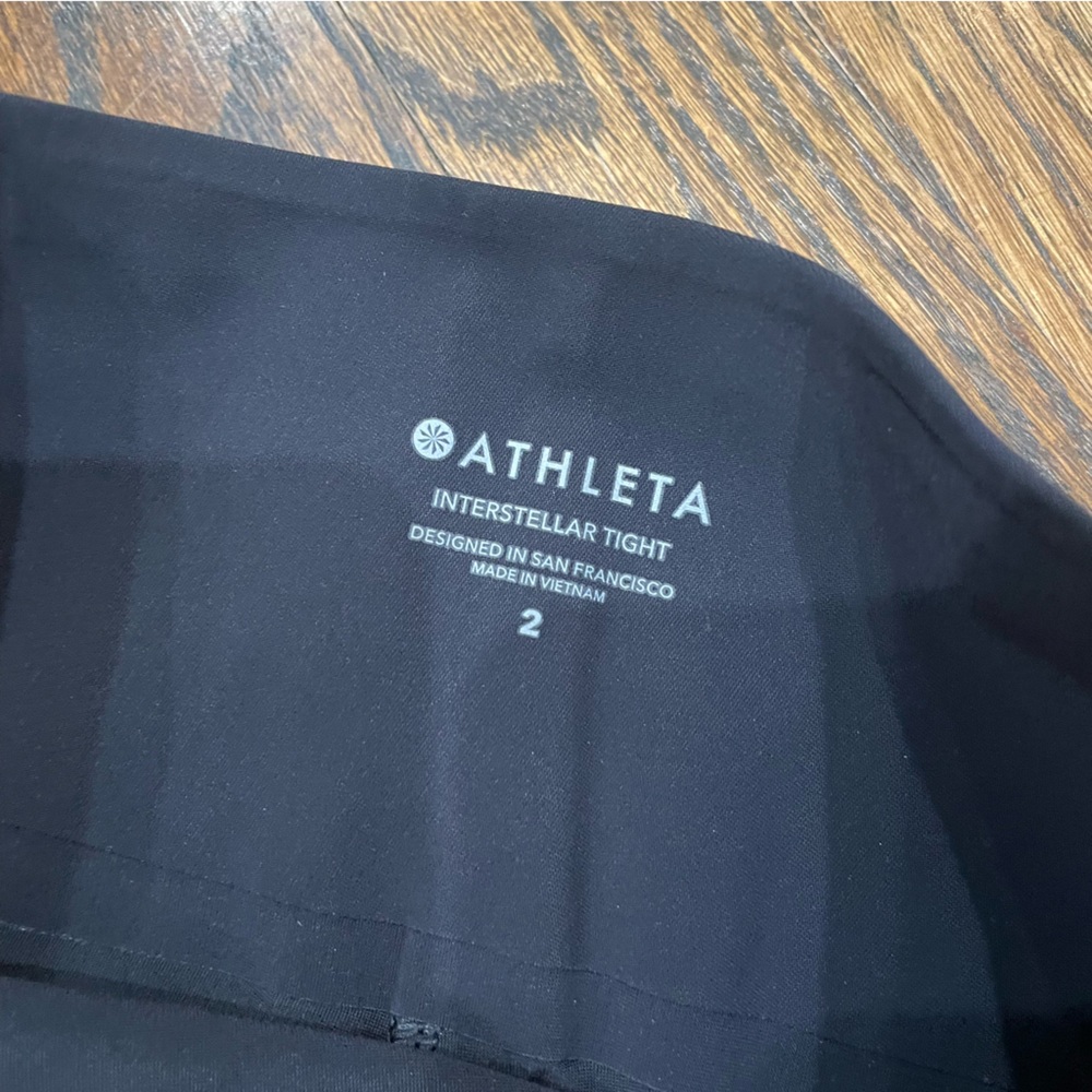 Athleta Interstellar Tights Black Split Hem Leggi… - image 7